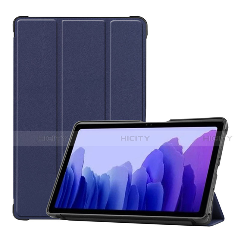 Handytasche Stand Schutzhülle Flip Leder Hülle L01 für Samsung Galaxy Tab A7 Wi-Fi 10.4 SM-T500 Blau