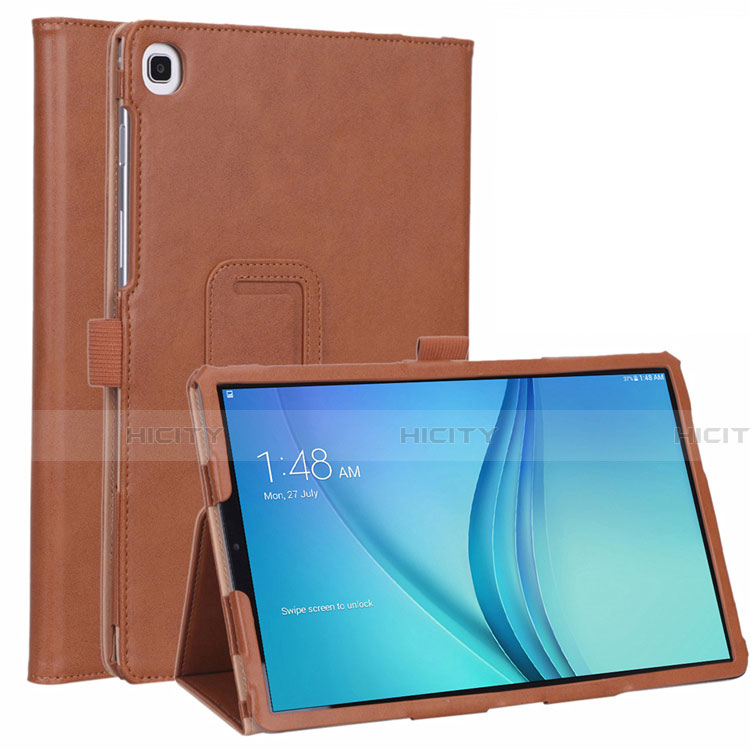 Handytasche Stand Schutzhülle Flip Leder Hülle L01 für Samsung Galaxy Tab S5e 4G 10.5 SM-T725 Braun Plus