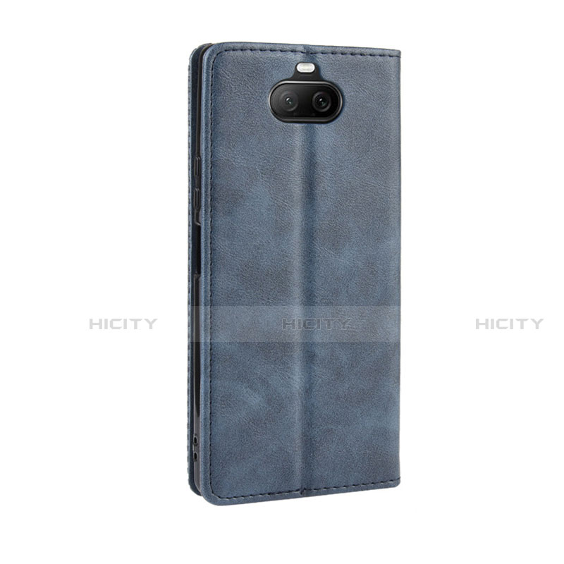 Handytasche Stand Schutzhülle Flip Leder Hülle L01 für Sony Xperia 8 Blau