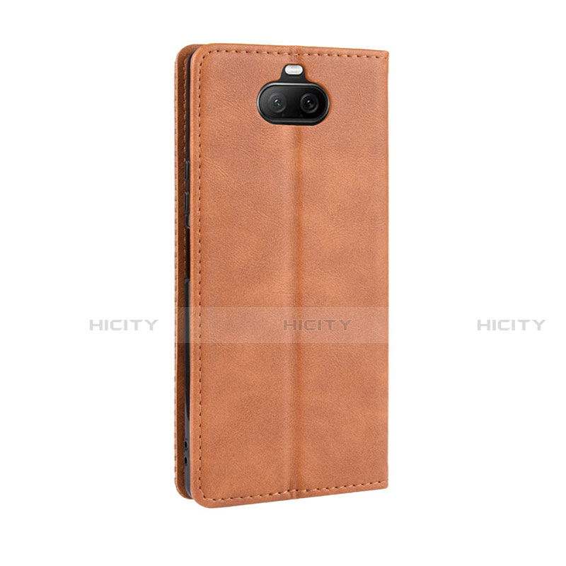 Handytasche Stand Schutzhülle Flip Leder Hülle L01 für Sony Xperia 8 Lite Orange