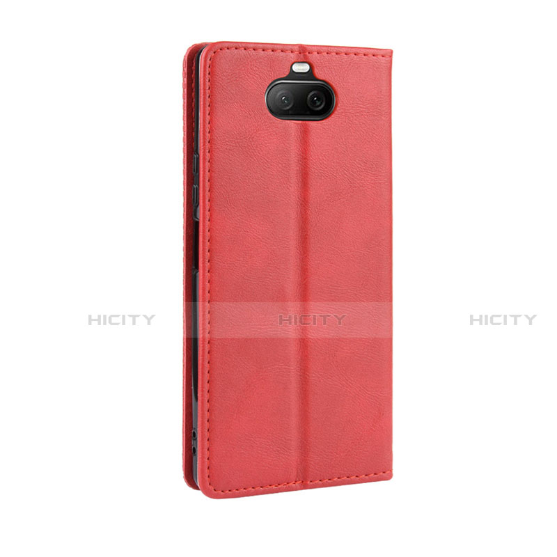 Handytasche Stand Schutzhülle Flip Leder Hülle L01 für Sony Xperia 8 Rot