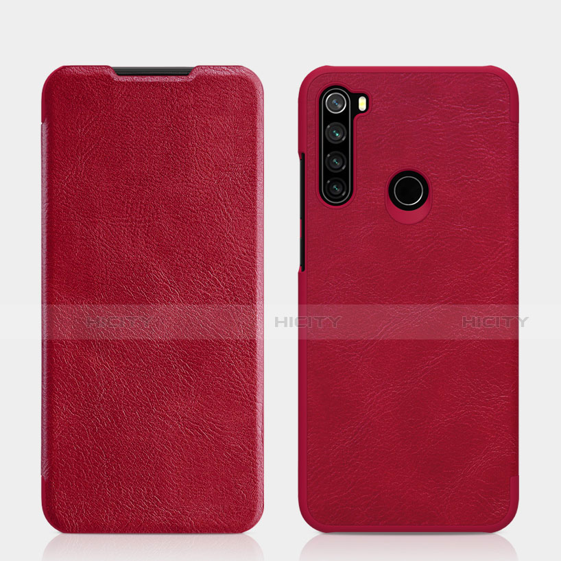 Handytasche Stand Schutzhülle Flip Leder Hülle L01 für Xiaomi Redmi Note 8 Rot Plus