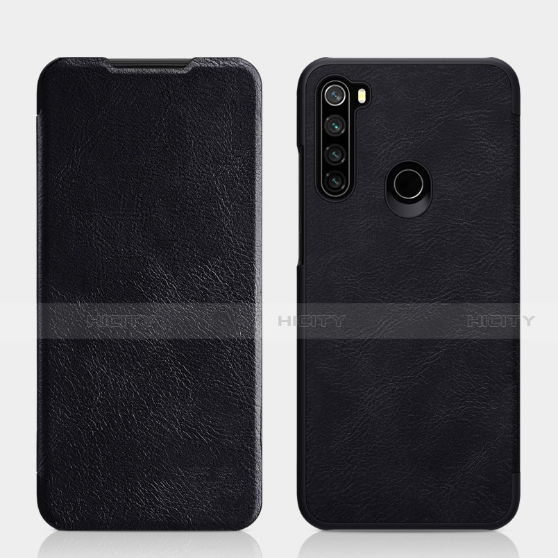 Handytasche Stand Schutzhülle Flip Leder Hülle L01 für Xiaomi Redmi Note 8 Schwarz