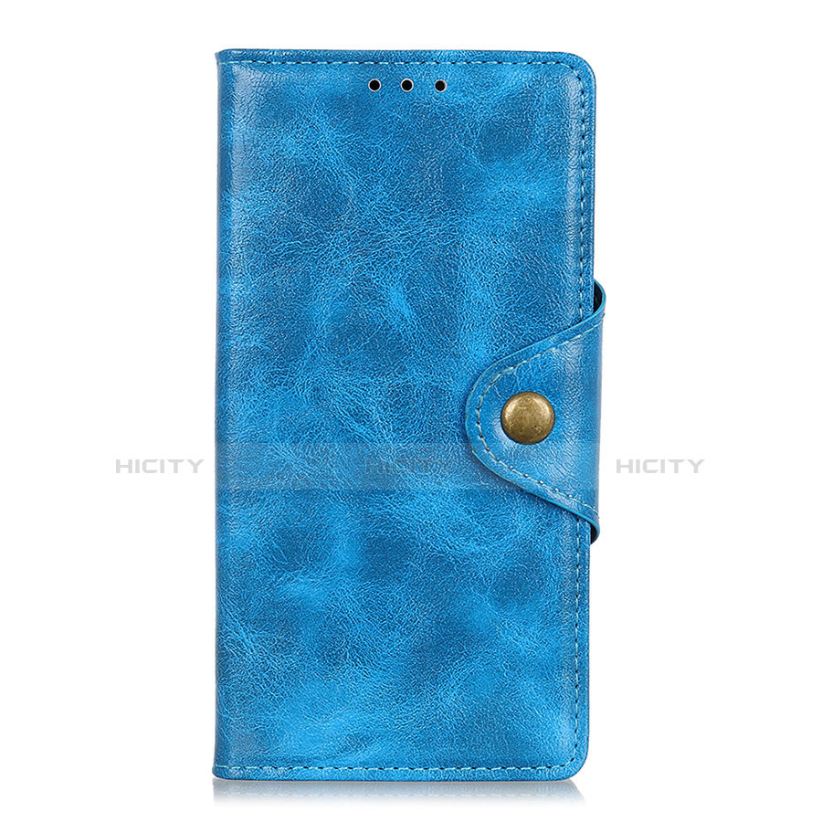 Handytasche Stand Schutzhülle Flip Leder Hülle L01 für Xiaomi Redmi Note 9 Pro Max Hellblau