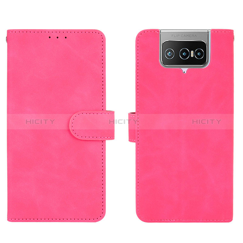 Handytasche Stand Schutzhülle Flip Leder Hülle L01Z für Asus Zenfone 7 Pro ZS671KS Pink Plus