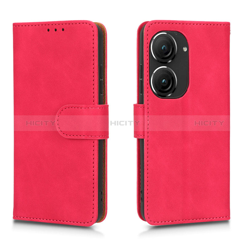 Handytasche Stand Schutzhülle Flip Leder Hülle L01Z für Asus Zenfone 9 Pink Plus