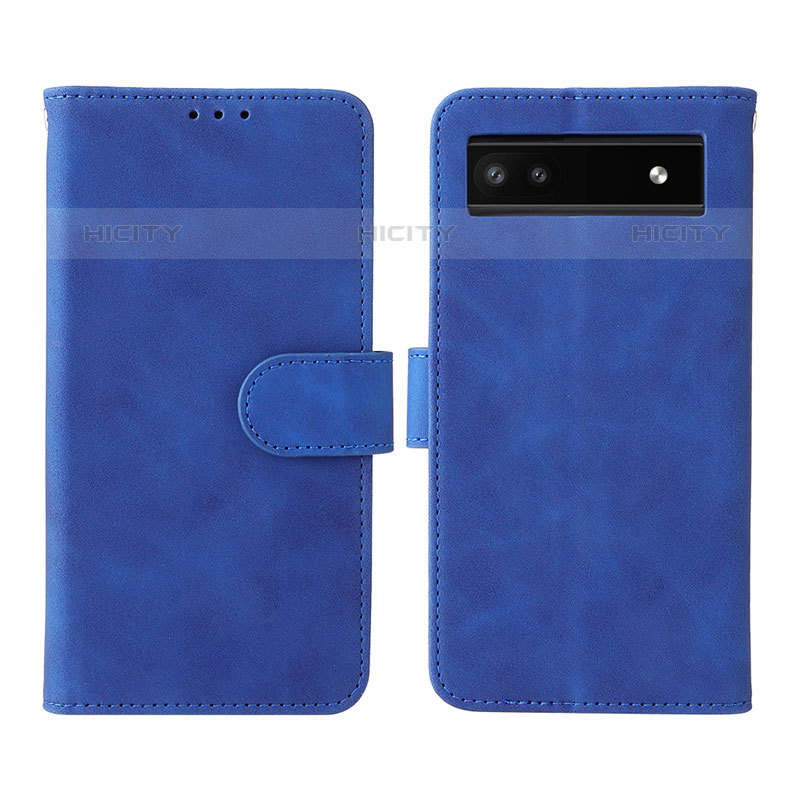 Handytasche Stand Schutzhülle Flip Leder Hülle L01Z für Google Pixel 6a 5G Blau