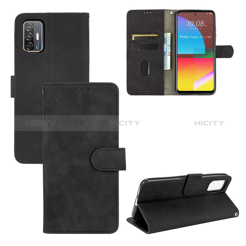 Handytasche Stand Schutzhülle Flip Leder Hülle L01Z für HTC Desire 21 Pro 5G groß