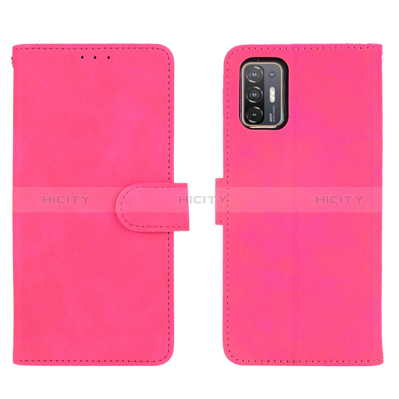 Handytasche Stand Schutzhülle Flip Leder Hülle L01Z für HTC Desire 21 Pro 5G Pink Plus