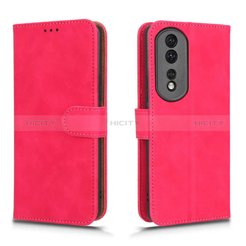 Handytasche Stand Schutzhülle Flip Leder Hülle L01Z für Huawei Honor 80 Pro 5G Pink