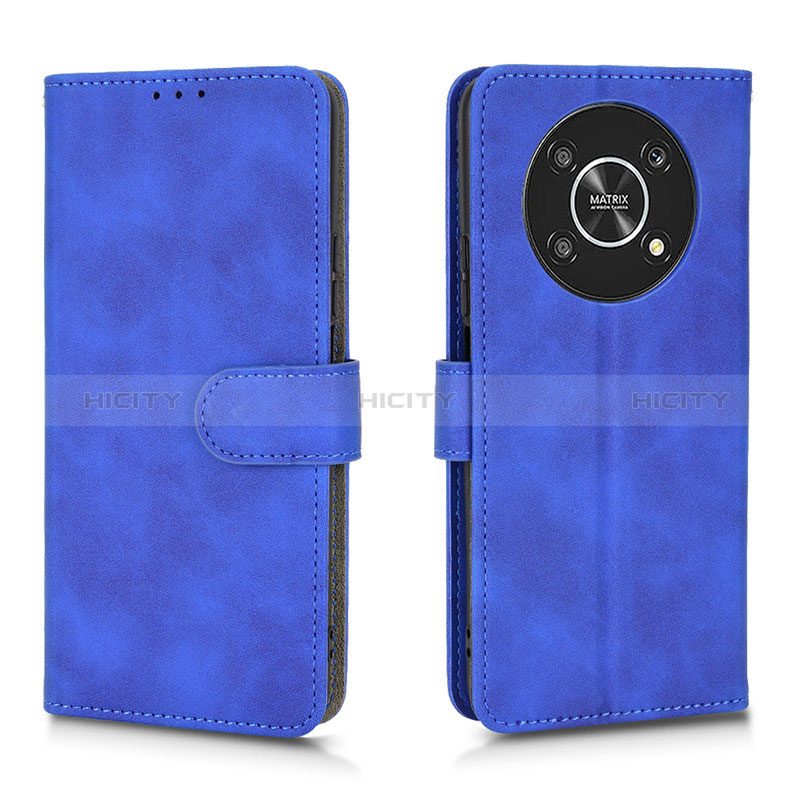 Handytasche Stand Schutzhülle Flip Leder Hülle L01Z für Huawei Honor X9 5G Blau