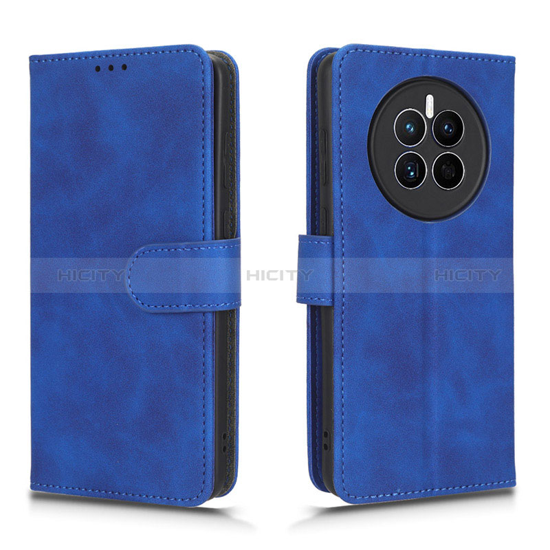 Handytasche Stand Schutzhülle Flip Leder Hülle L01Z für Huawei Mate 50 Blau Plus