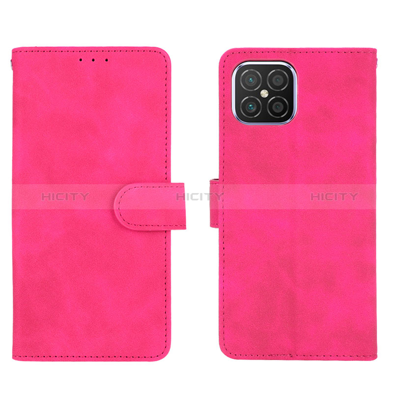 Handytasche Stand Schutzhülle Flip Leder Hülle L01Z für Huawei Nova 8 SE 4G Pink Plus