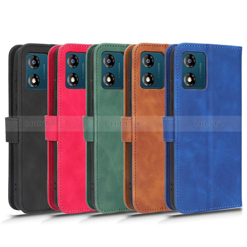 Handytasche Stand Schutzhülle Flip Leder Hülle L01Z für Motorola Moto E13