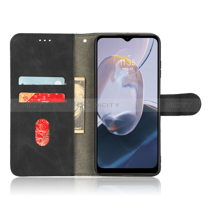 Handytasche Stand Schutzhülle Flip Leder Hülle L01Z für Motorola Moto E22