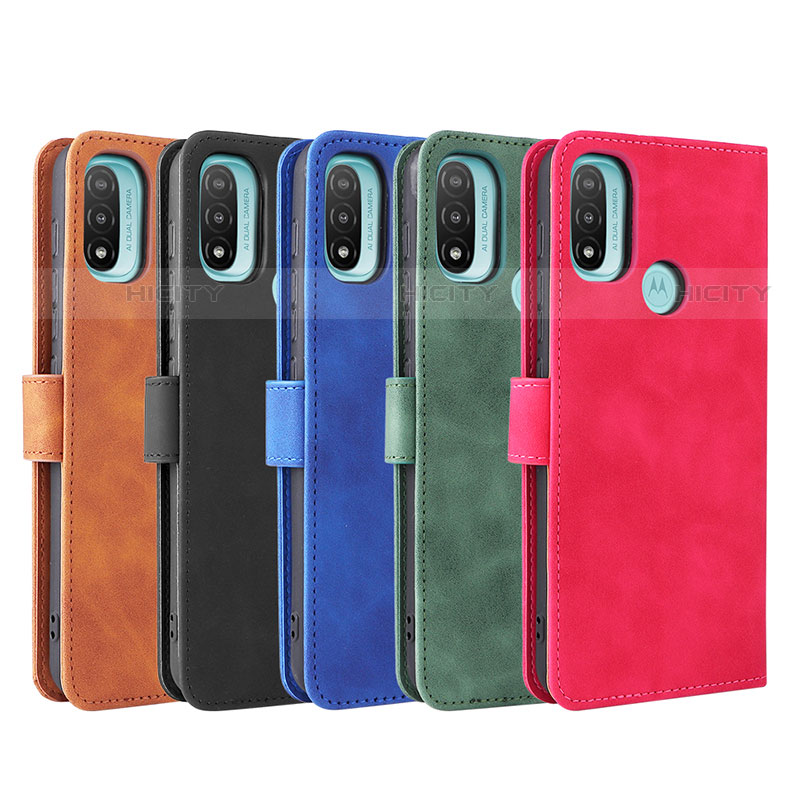 Handytasche Stand Schutzhülle Flip Leder Hülle L01Z für Motorola Moto E30