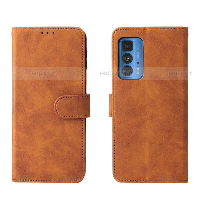 Handytasche Stand Schutzhülle Flip Leder Hülle L01Z für Motorola Moto Edge 20 Pro 5G Braun