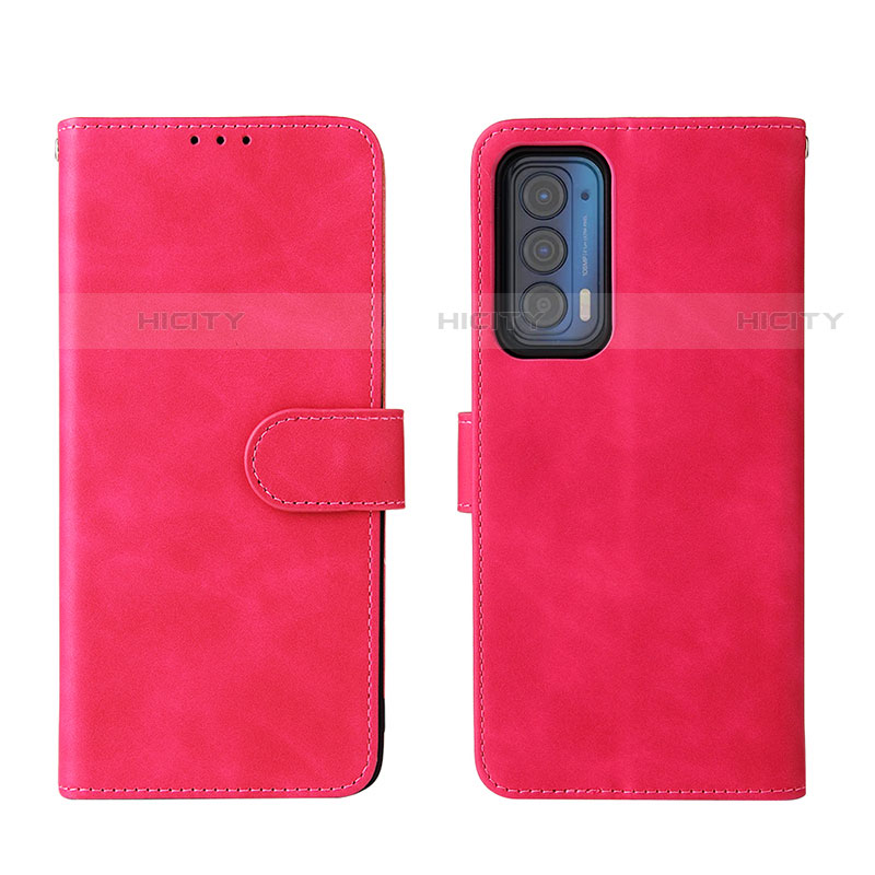 Handytasche Stand Schutzhülle Flip Leder Hülle L01Z für Motorola Moto Edge (2021) 5G Pink