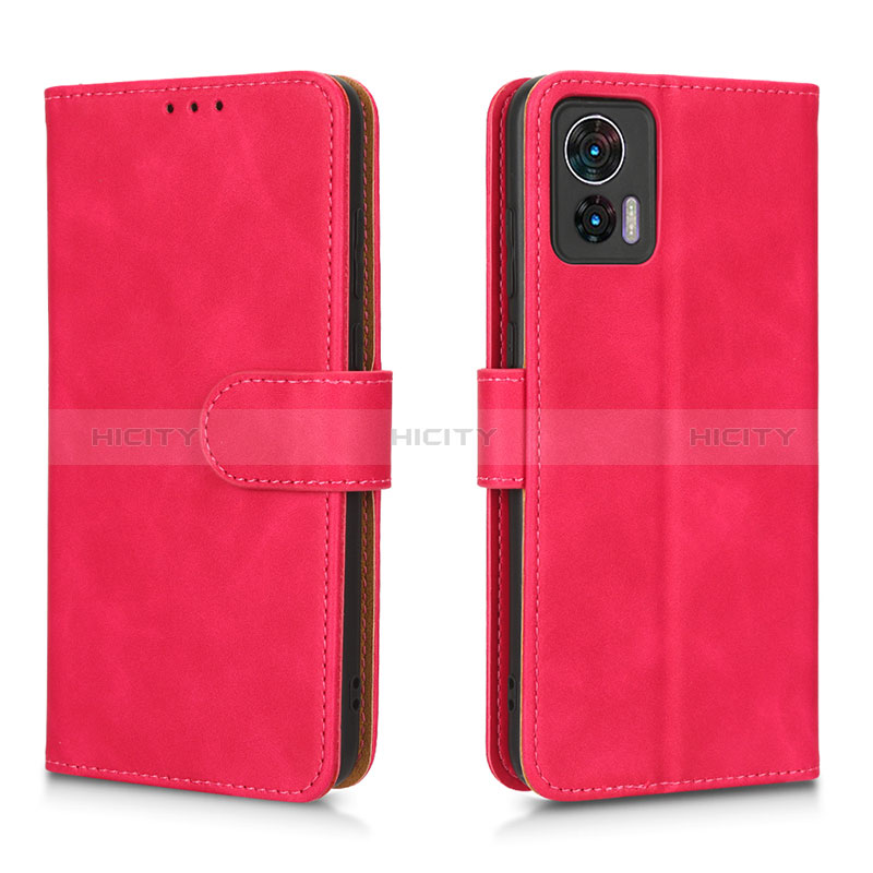 Handytasche Stand Schutzhülle Flip Leder Hülle L01Z für Motorola Moto Edge 30 Lite 5G Pink