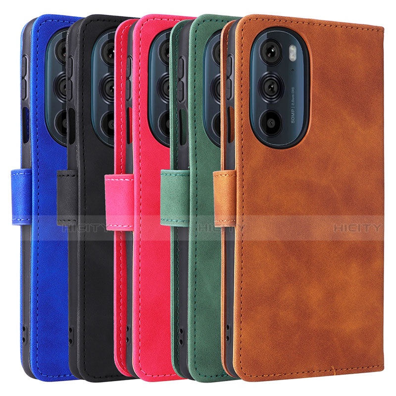 Handytasche Stand Schutzhülle Flip Leder Hülle L01Z für Motorola Moto Edge 30 Pro 5G groß