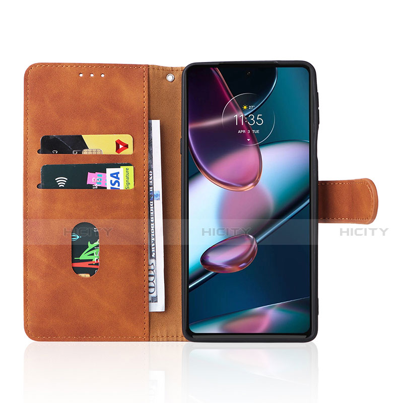 Handytasche Stand Schutzhülle Flip Leder Hülle L01Z für Motorola Moto Edge 30 Pro 5G groß