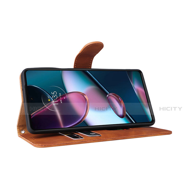 Handytasche Stand Schutzhülle Flip Leder Hülle L01Z für Motorola Moto Edge 30 Pro 5G groß