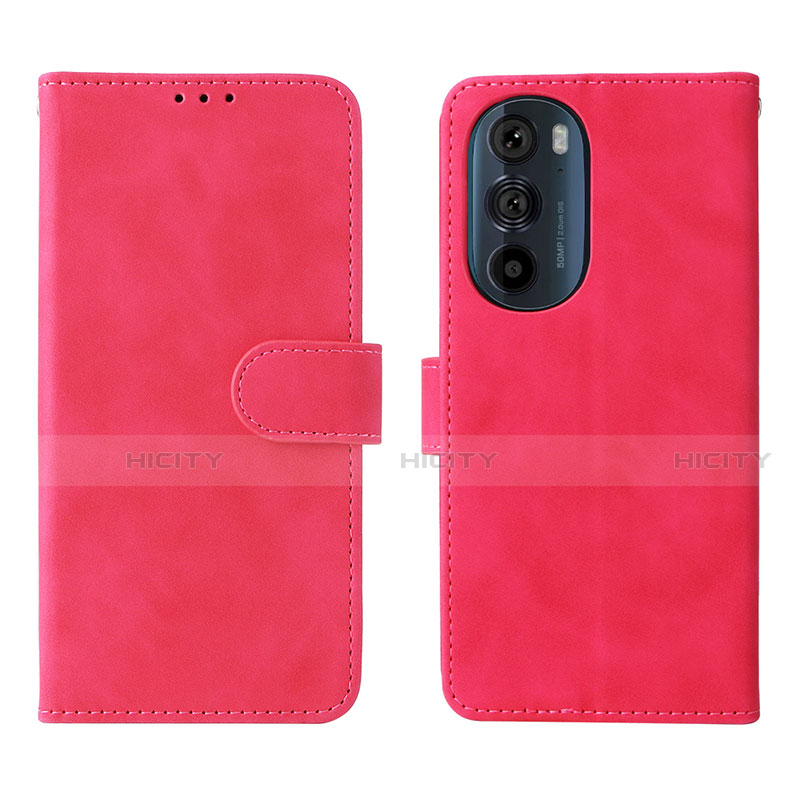 Handytasche Stand Schutzhülle Flip Leder Hülle L01Z für Motorola Moto Edge 30 Pro 5G Pink Plus