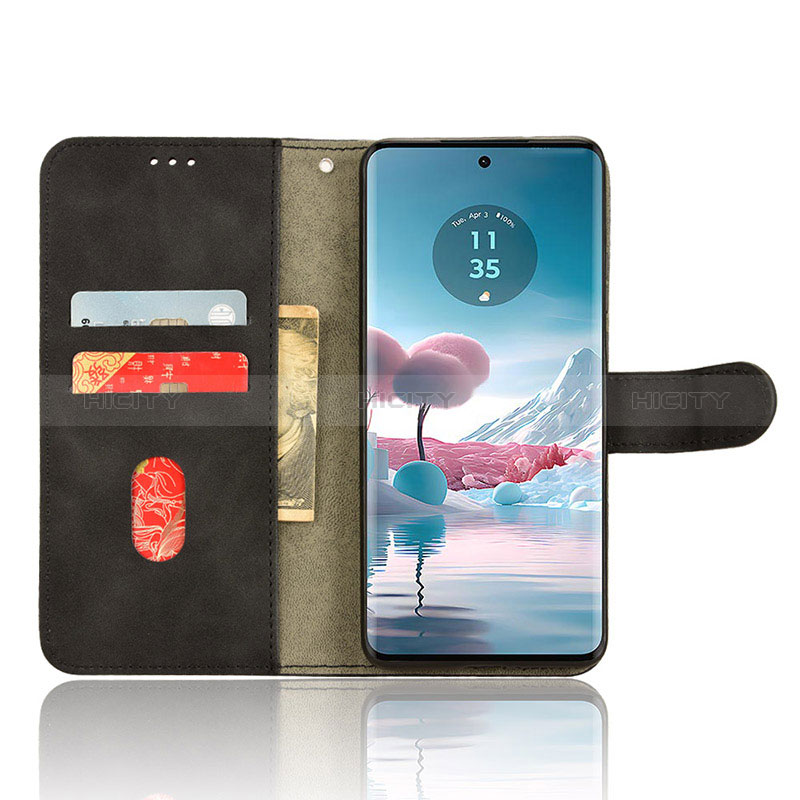 Handytasche Stand Schutzhülle Flip Leder Hülle L01Z für Motorola Moto Edge 40 Neo 5G groß