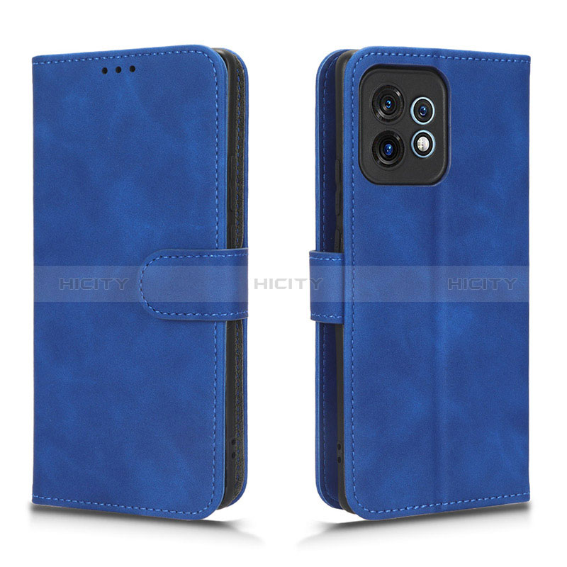 Handytasche Stand Schutzhülle Flip Leder Hülle L01Z für Motorola Moto Edge 40 Pro 5G Blau