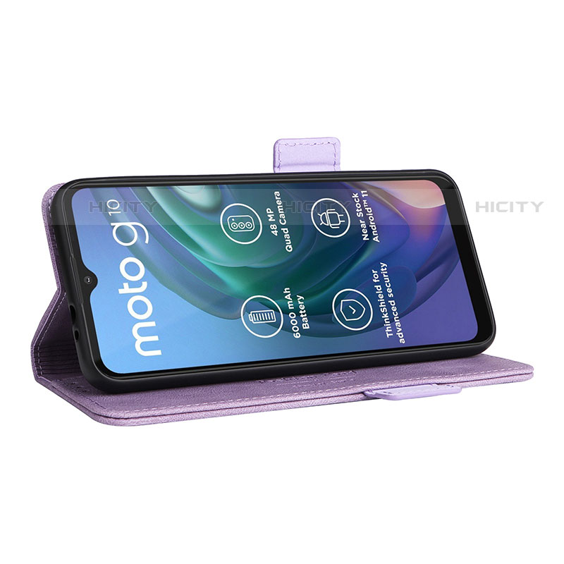 Handytasche Stand Schutzhülle Flip Leder Hülle L01Z für Motorola Moto G10 groß