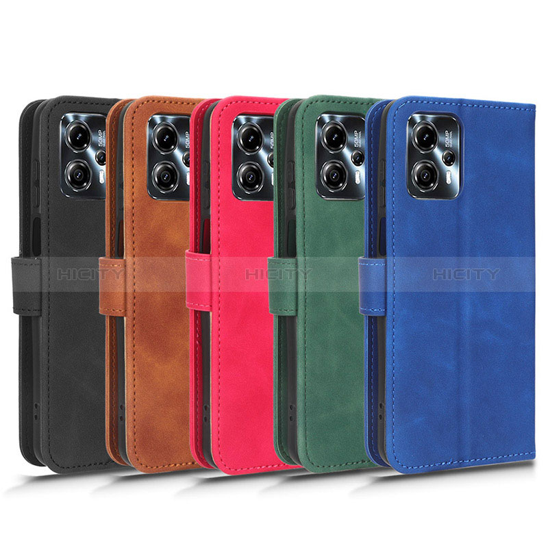 Handytasche Stand Schutzhülle Flip Leder Hülle L01Z für Motorola Moto G13 groß