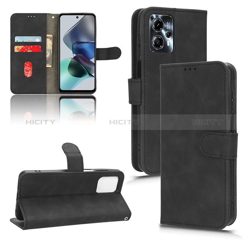 Handytasche Stand Schutzhülle Flip Leder Hülle L01Z für Motorola Moto G13 groß