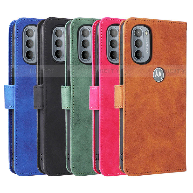 Handytasche Stand Schutzhülle Flip Leder Hülle L01Z für Motorola Moto G31