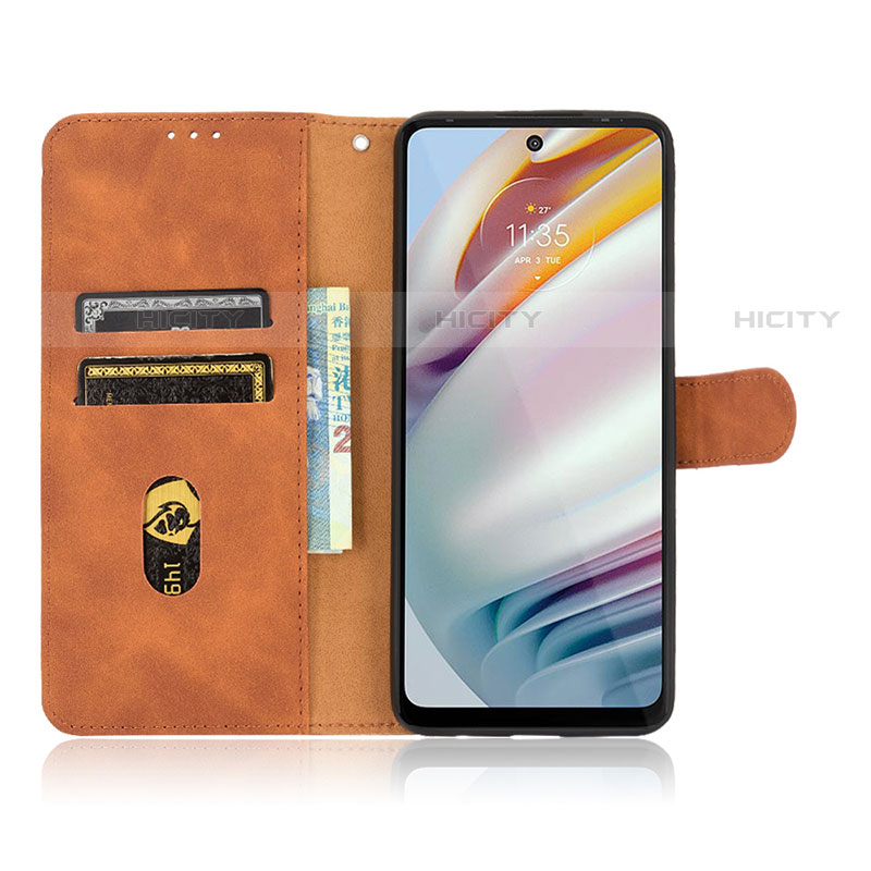 Handytasche Stand Schutzhülle Flip Leder Hülle L01Z für Motorola Moto G60 groß