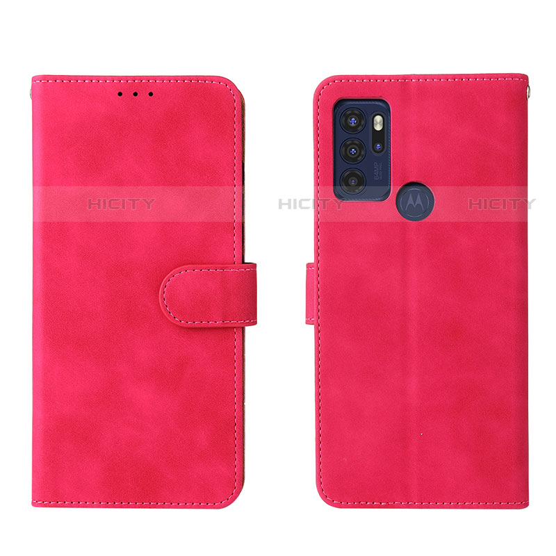 Handytasche Stand Schutzhülle Flip Leder Hülle L01Z für Motorola Moto G60s Pink Plus