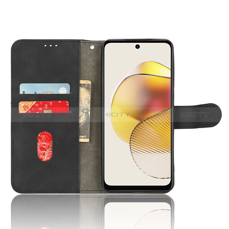 Handytasche Stand Schutzhülle Flip Leder Hülle L01Z für Motorola Moto G73 5G groß