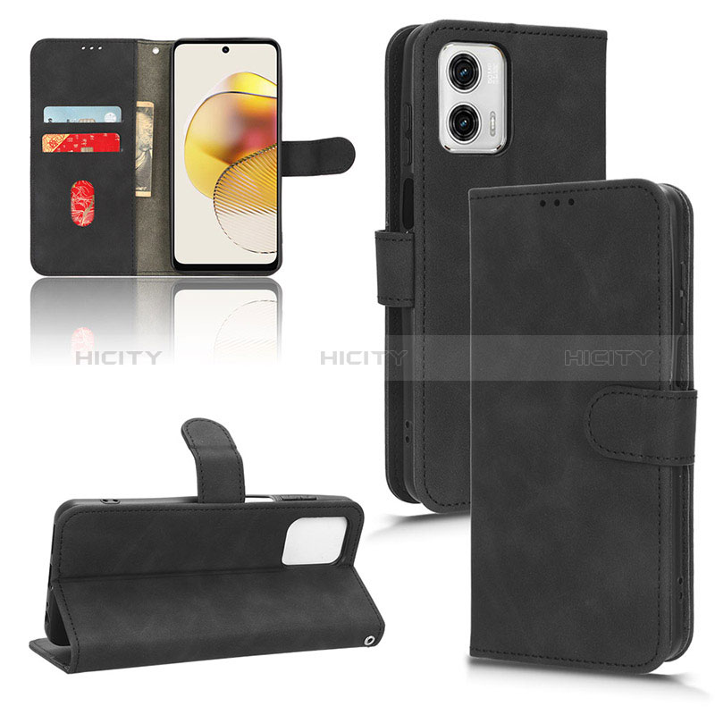 Handytasche Stand Schutzhülle Flip Leder Hülle L01Z für Motorola Moto G73 5G groß