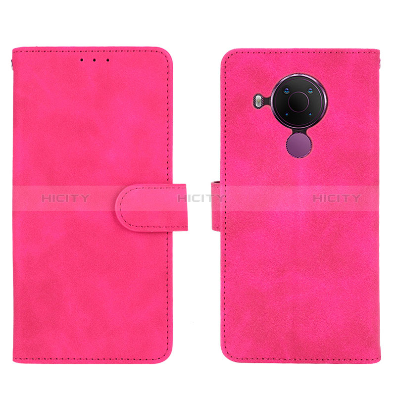 Handytasche Stand Schutzhülle Flip Leder Hülle L01Z für Nokia 5.4 Pink