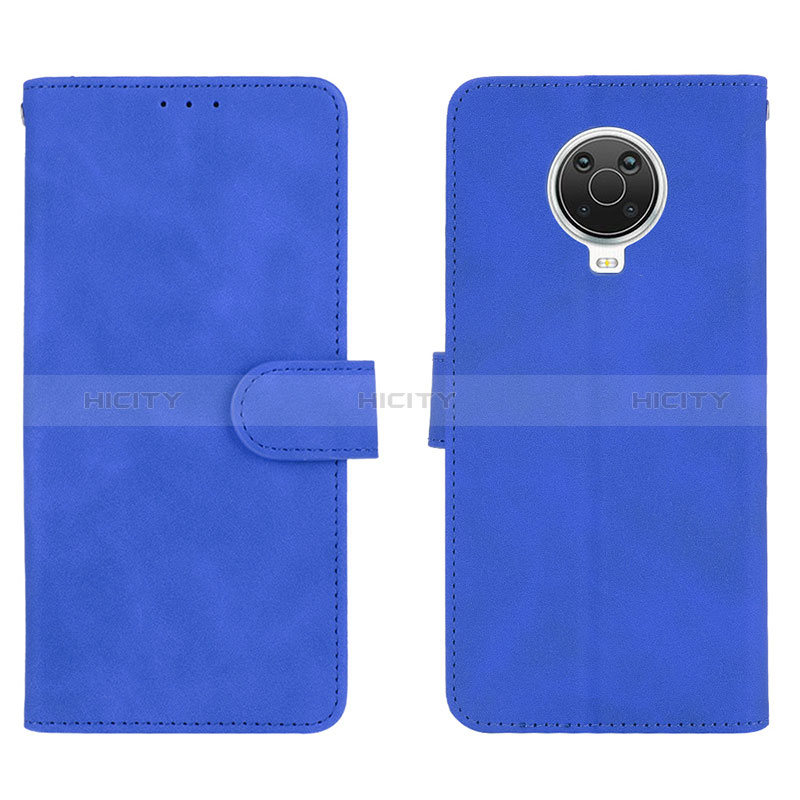 Handytasche Stand Schutzhülle Flip Leder Hülle L01Z für Nokia 6.3 Blau Plus