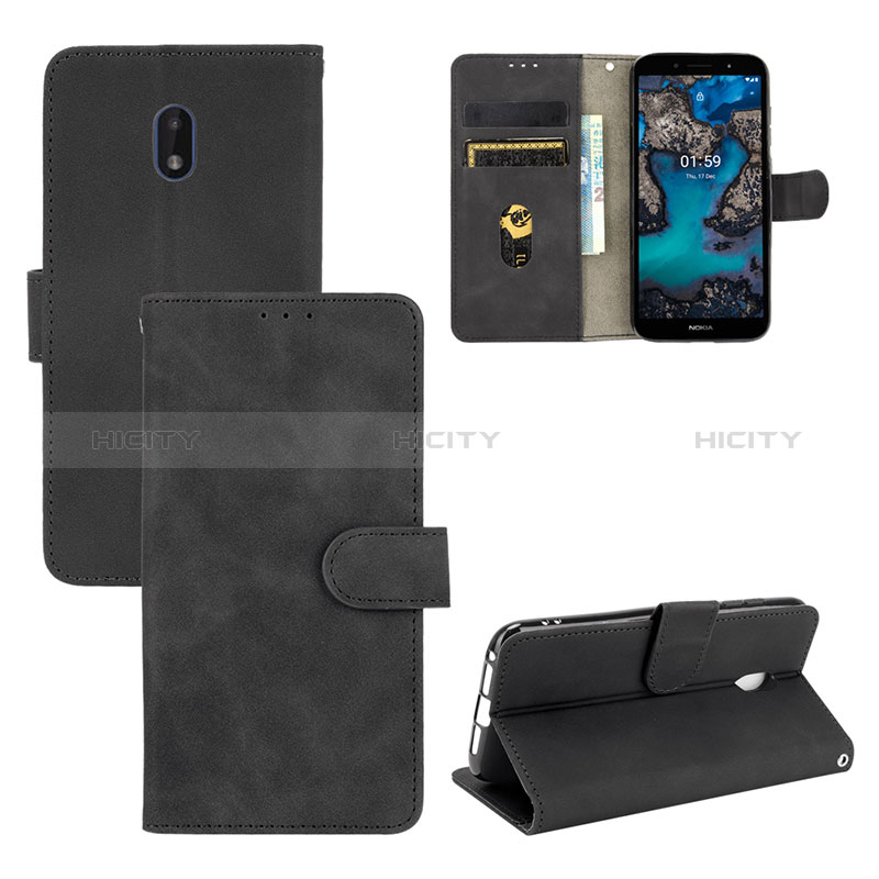 Handytasche Stand Schutzhülle Flip Leder Hülle L01Z für Nokia C01 Plus groß