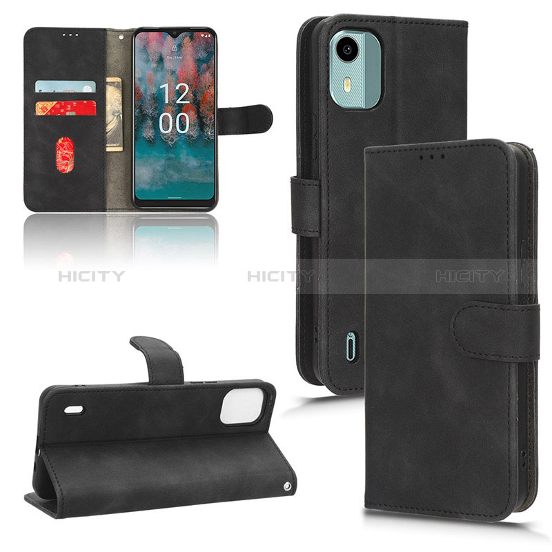 Handytasche Stand Schutzhülle Flip Leder Hülle L01Z für Nokia C12