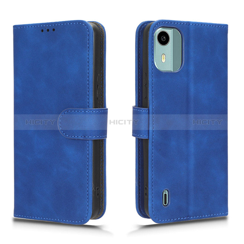 Handytasche Stand Schutzhülle Flip Leder Hülle L01Z für Nokia C12 Blau Plus