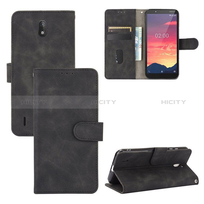 Handytasche Stand Schutzhülle Flip Leder Hülle L01Z für Nokia C2