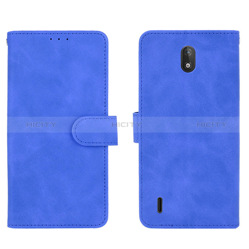 Handytasche Stand Schutzhülle Flip Leder Hülle L01Z für Nokia C2 Blau Plus