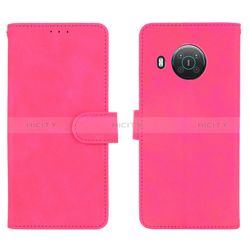 Handytasche Stand Schutzhülle Flip Leder Hülle L01Z für Nokia X10 Pink