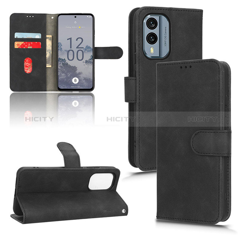 Handytasche Stand Schutzhülle Flip Leder Hülle L01Z für Nokia X30 5G groß