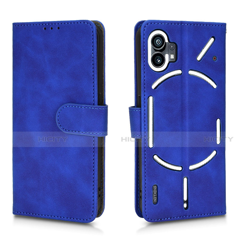 Handytasche Stand Schutzhülle Flip Leder Hülle L01Z für Nothing Phone 1 Blau