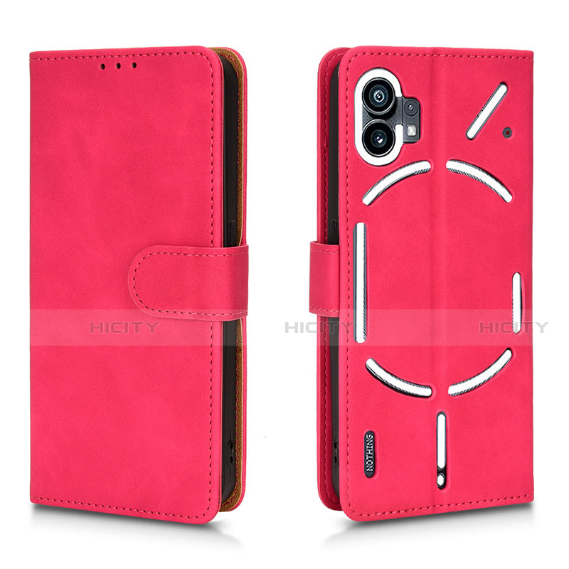 Handytasche Stand Schutzhülle Flip Leder Hülle L01Z für Nothing Phone 1 Pink