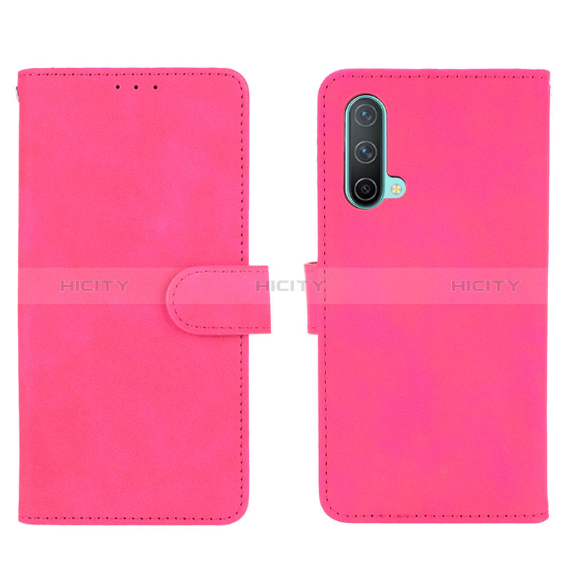 Handytasche Stand Schutzhülle Flip Leder Hülle L01Z für OnePlus Nord CE 5G Pink