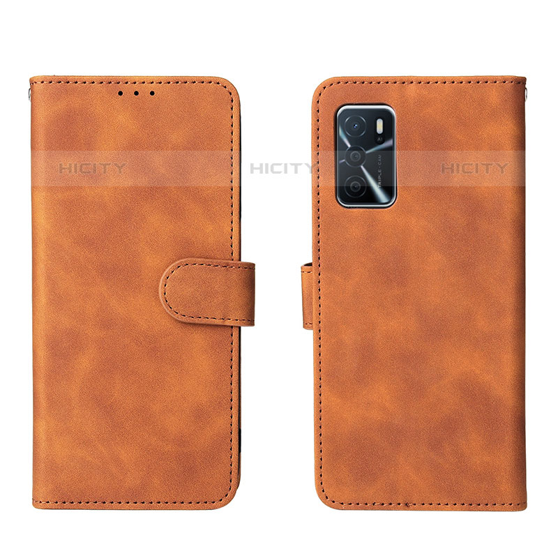 Handytasche Stand Schutzhülle Flip Leder Hülle L01Z für Oppo A16s Braun Plus